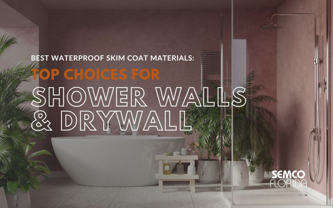 Best Waterproof Skim Coat Materials: Top Choices for Shower Walls and Drywall