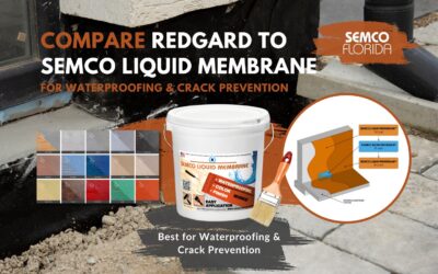 Compare RedGard to SEMCO Liquid Membrane for Waterproofing & Crack Prevention