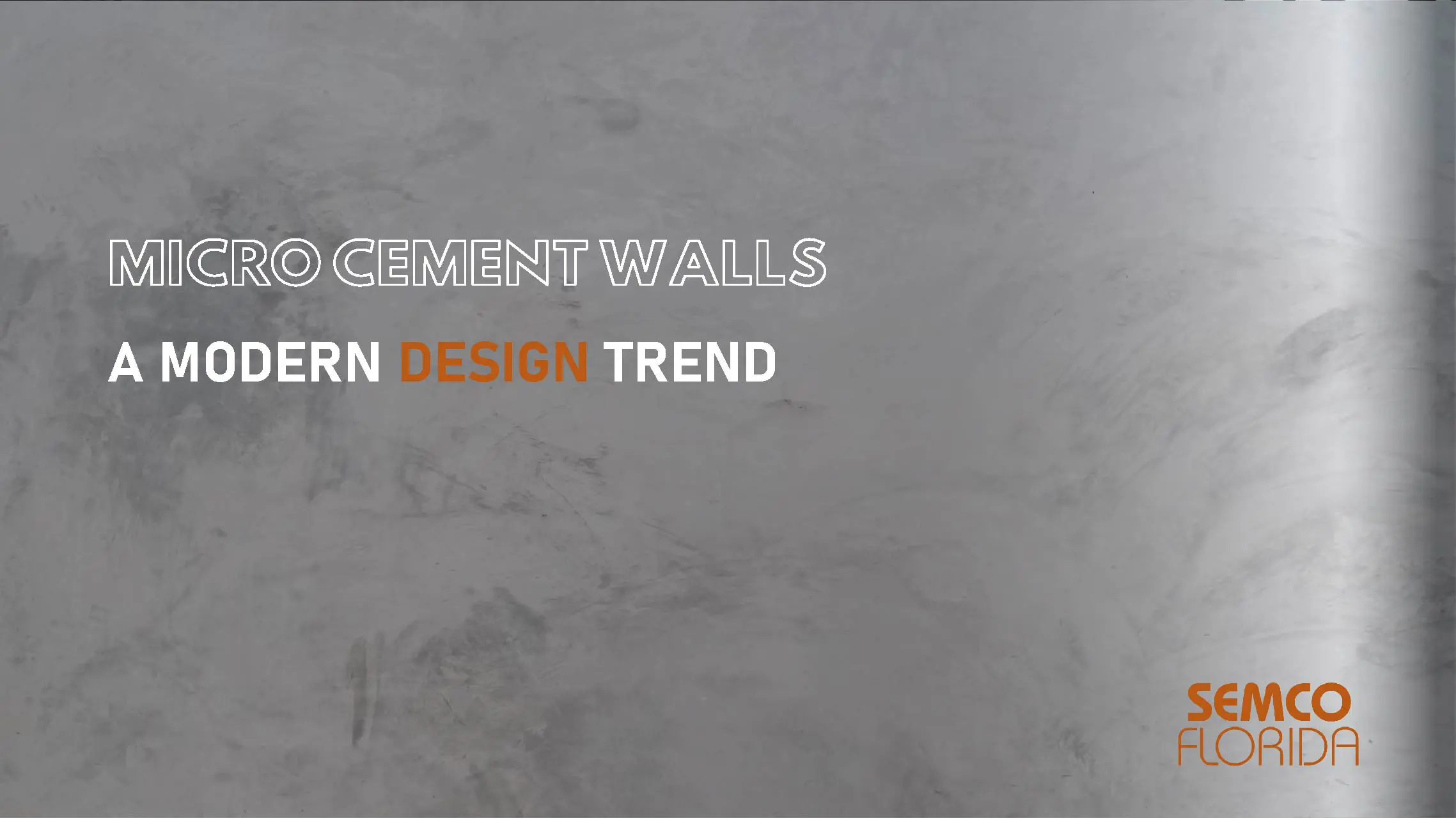 Micro Cement Walls: A Modern Design Trend