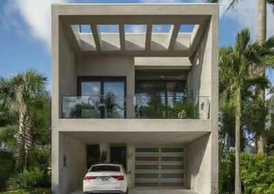 Microcement Solid Color Facade in Beige color